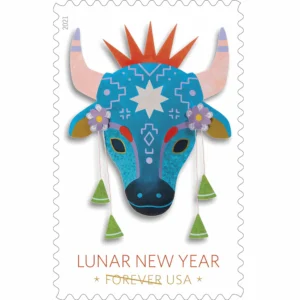 Lunar New Year Of The Ox 2021-5 Sheets / 100 Pcs
