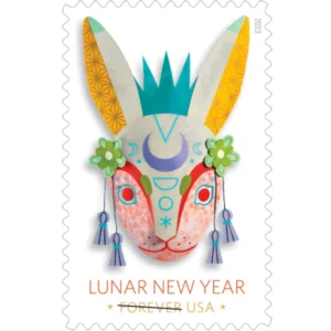 Lunar New Year Of The Rabbit 2023-5 Sheets / 100 Pcs