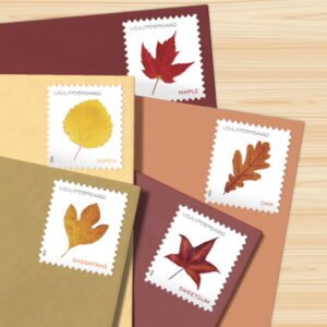 Vibrant Leaves Sheet Stamps 2025