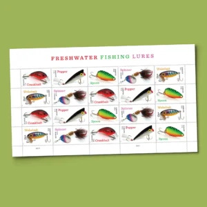 Freshwater Fishing Lures 2025 Stamps
