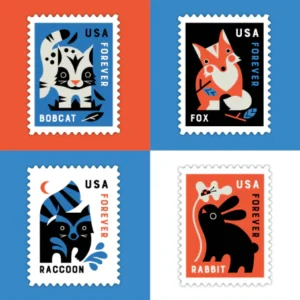 Baby Wild Animals Stamps 2025