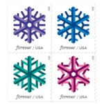 Geometric Snowflakes 2015- USPS Forever Stamps（Books）