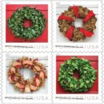 Holiday Wreaths 2019- USPS Forever Stamps（Books）