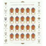 Lunar New Year Of The Tiger 2022- USPS Forever Stamps（Sheets） - Image 2