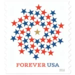 Patriotic Spiral 2016- USPS Forever Stamps（Books）