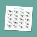 Thank You,Healthcare Community2024- USPS Forever Stamps（Sheets） - Image 2