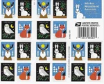 Winter Woodland Animals 2023- USPS Forever Stamps（Books） - Image 2